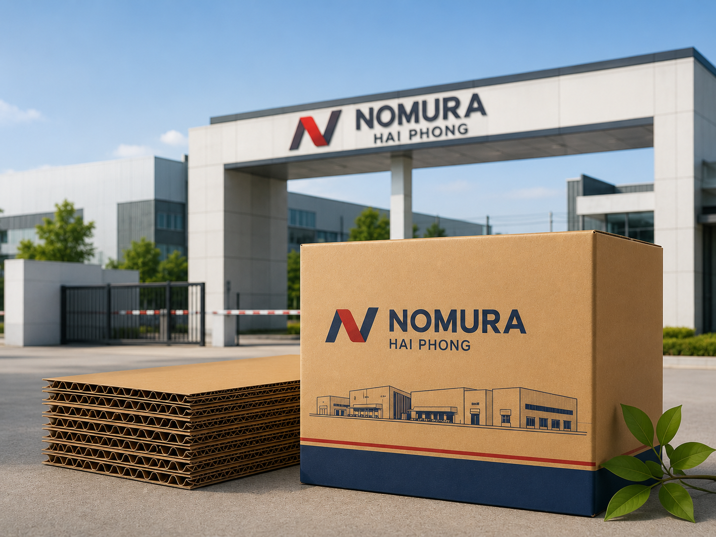 In bao bì carton cho khu công nghiệp Nomura Hải Phòng