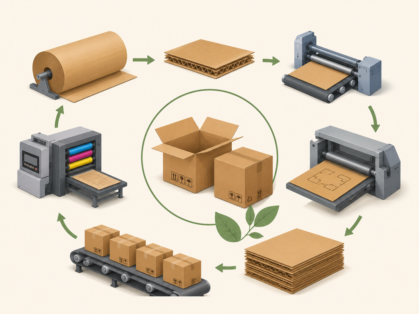 Quy trình sản xuất bao bì carton